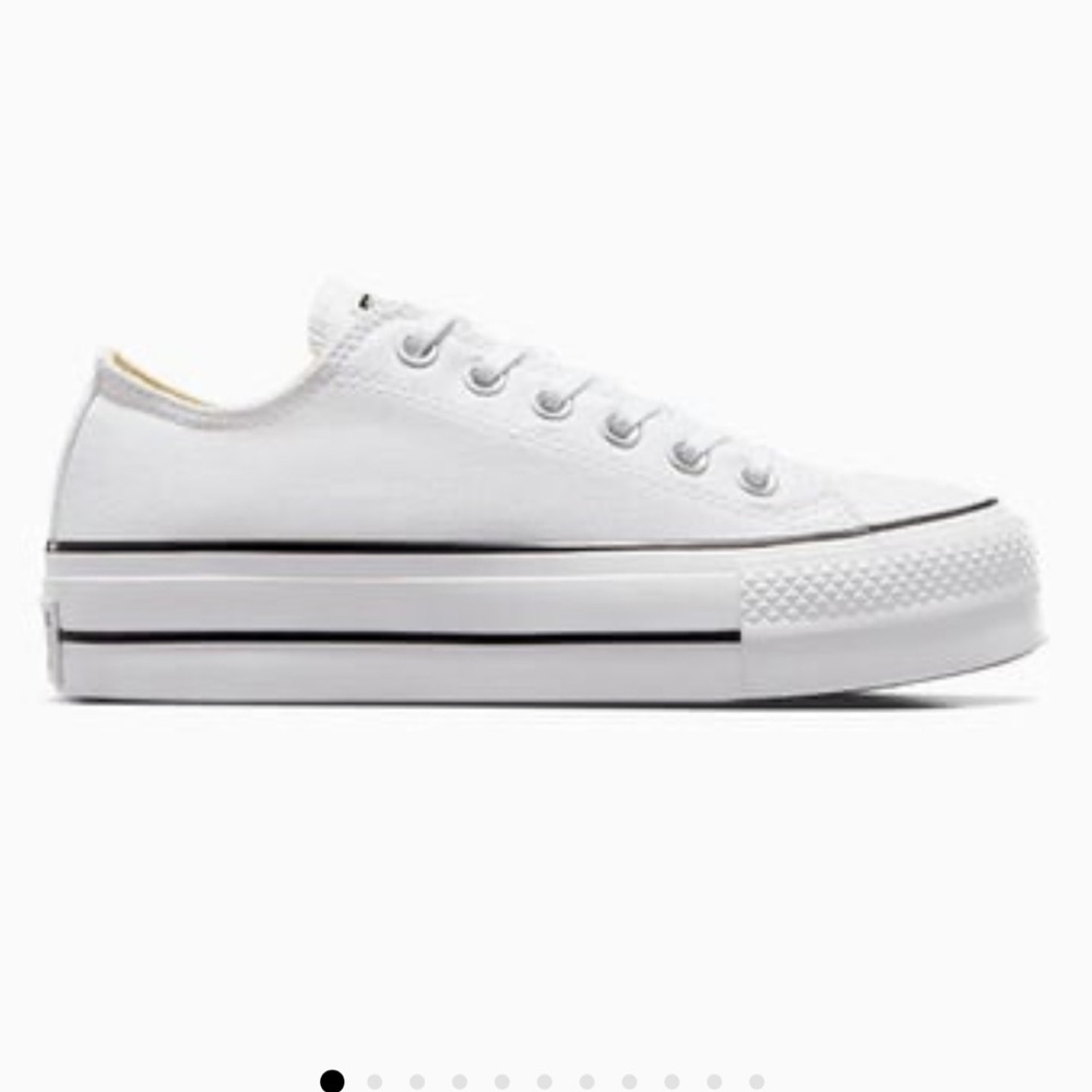 Converse White Platform Sneakers
